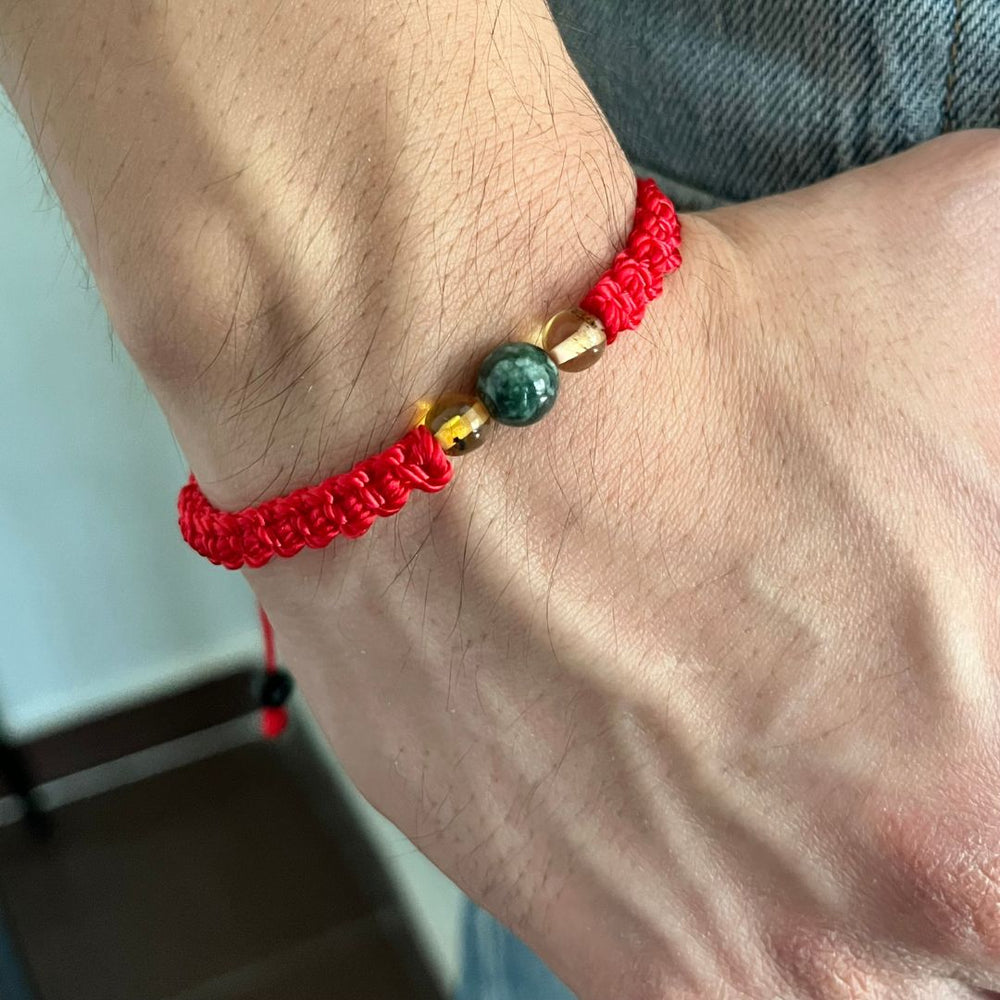Pulsera Perlas y Gotas de Ámbar