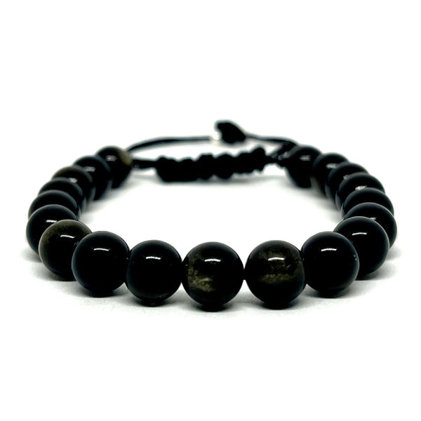 Pulsera de Obsidiana Dorada