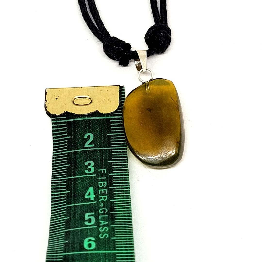 Promoción Limitada Collar de Ámbar Verde 2.5 CM