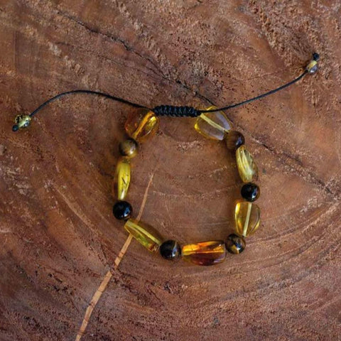 Pulsera de Ámbar de Chiapas Inicio/Vida