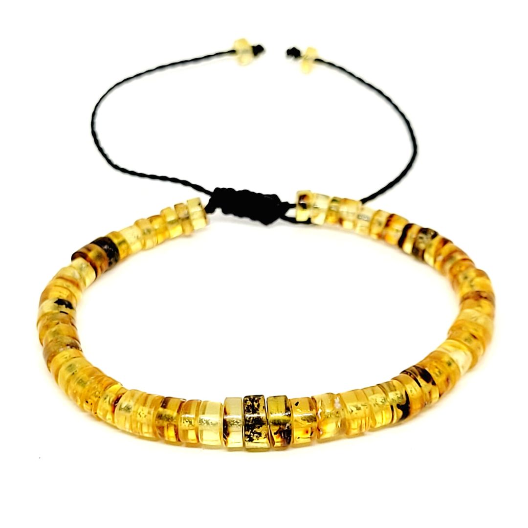 Pulsera de Ámbar de Chiapas en Forma de Pucas