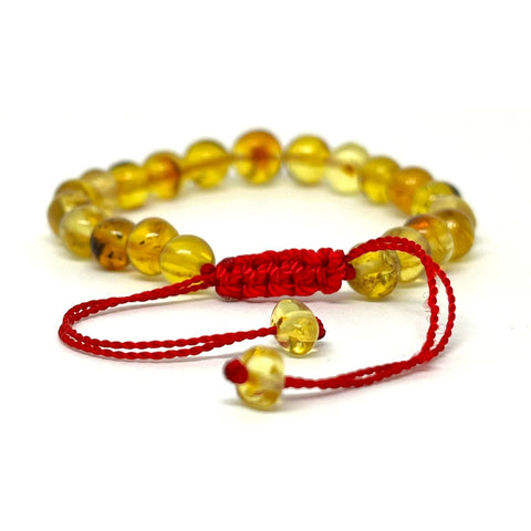Pulsera de perlas de Ámbar de Chiapas amarillo