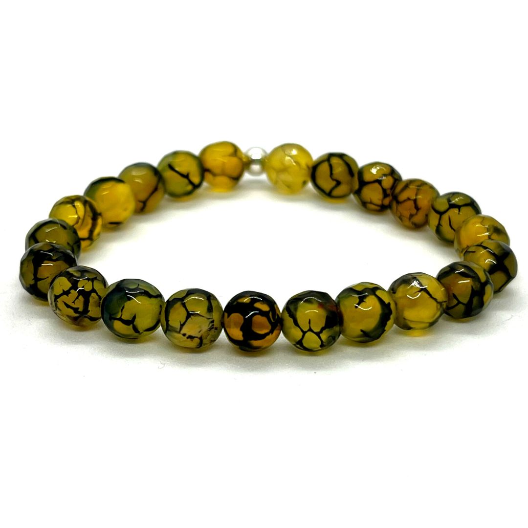 Pulsera de Ágata Vena de Dragón