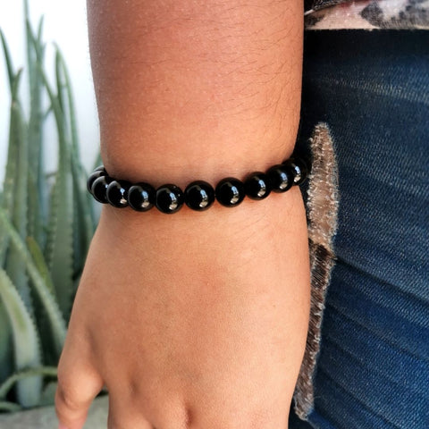 Pulsera de Obsidiana Dorada