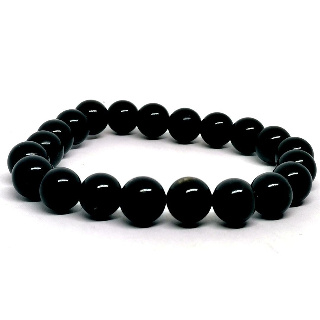 Pulsera de Obsidiana Dorada