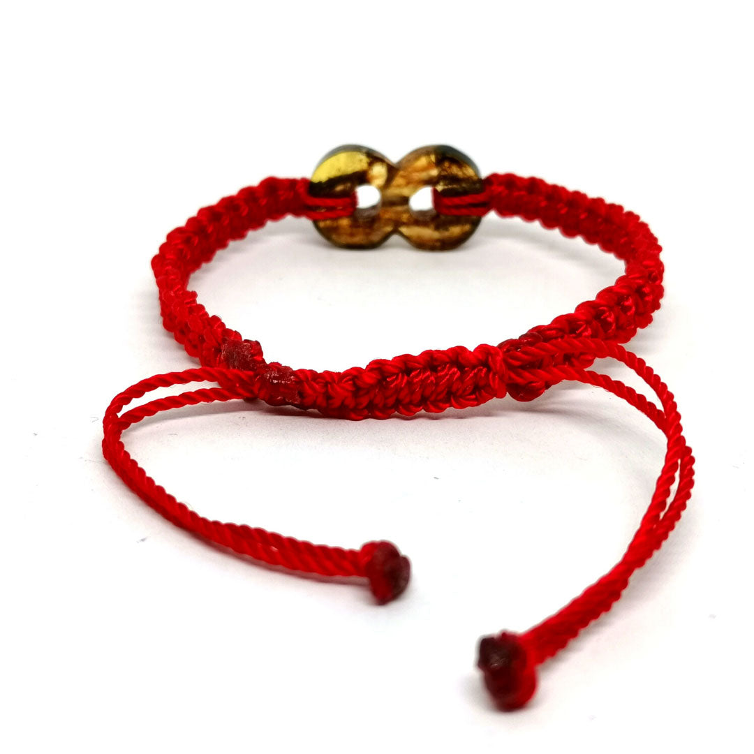 Pulsera de ámbar de Chiapas en forma de infinito