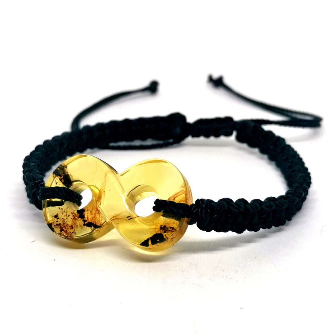 Pulsera de ámbar de Chiapas en forma de infinito